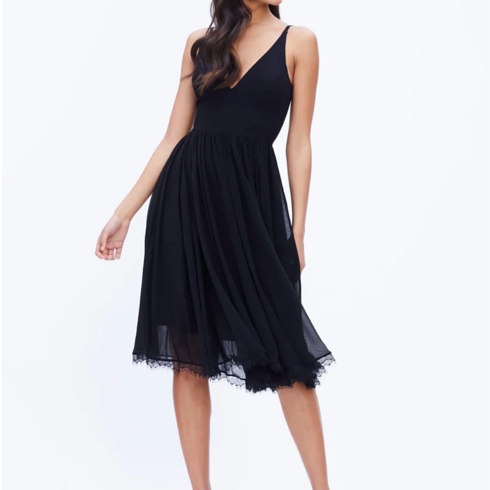NWT New Dress The Population Black Alicia Dress Size L $198 - Picture 2 of 6